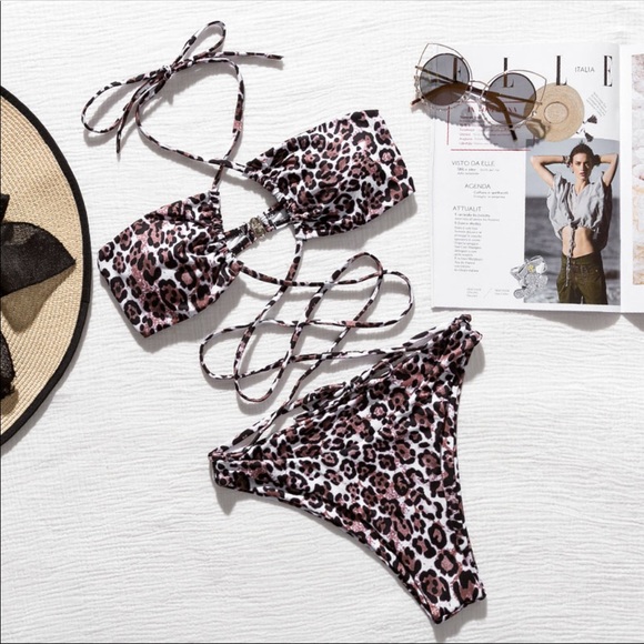 Leopard WrapStrap Bikini 🐆 - Picture 3 of 4
